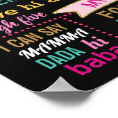 Donut Groei geen bord van het vogeldagbord Poster (Hoek)