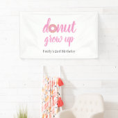 Donut Groei Op 2de Verjaardag Spandoek (Insitu)