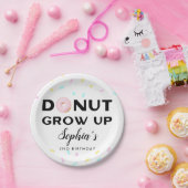 Donut Groei op Fun Birthday Party Papieren Bordje (Feest)