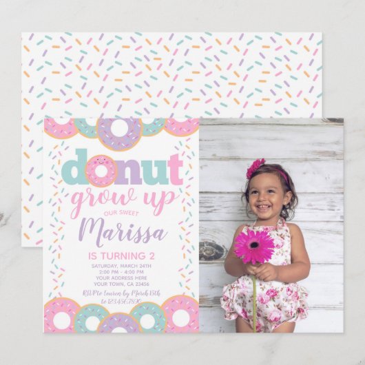 Donut Groei Op Kaart (Voorkant / Achterkant)