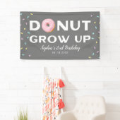Donut Groei op sprinkhaan Birthday party Spandoek (Insitu)
