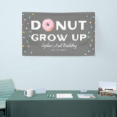 Donut Groei op sprinkhaan Birthday party Spandoek (Beurs)