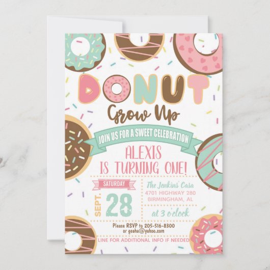 Donut Groei op uitnodiging van de Dag (Voorkant)