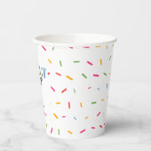 Donut Groei regenboogspringen Birthday Cute Papieren Bekers (Links)