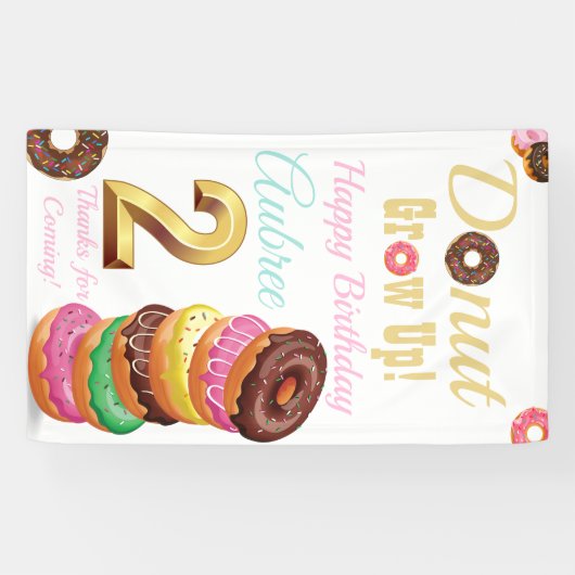Donut Groeit Banner op (Horizontaal)