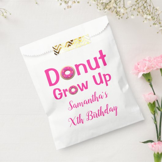 Donut Groeit Birthday Bedankzakje (Gezegeld)