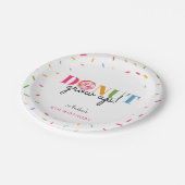 Donut Groeit Birthday Cute sprinkles Papieren Bordje (Gekanteld)