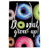 Donut Groeit Birthday Party Doughnoten Medium Cadeauzakje (Voorkant)