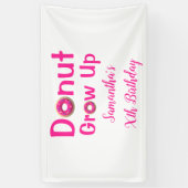 Donut Groeit Birthday Spandoek (Verticaal)