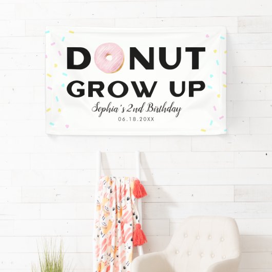 Donut Groeit kinderen op zaterdag Spandoek (Insitu)
