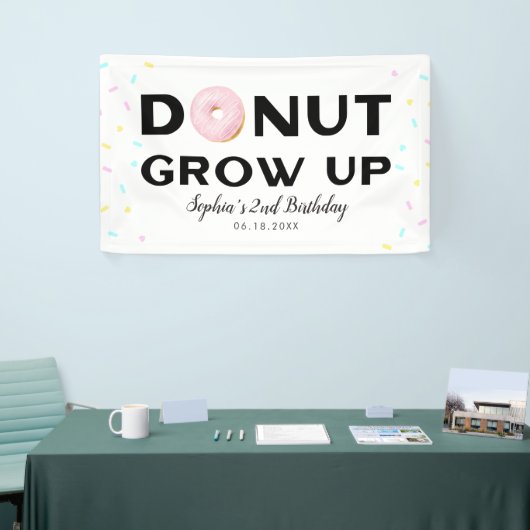 Donut Groeit kinderen op zaterdag Spandoek (Beurs)