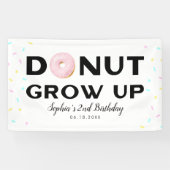 Donut Groeit kinderen op zaterdag Spandoek (Horizontaal)