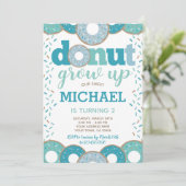 Donut groeit omhoog kaart (Staand voorkant)