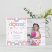 Donut groeit omhoog kaart (Staand voorkant)