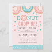 Donut groeit op eerste verjaardag kaart (Voorkant)