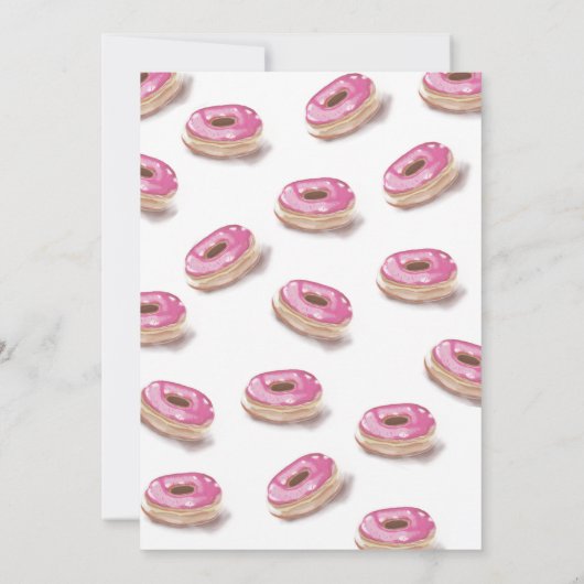 Donut groeit op uitnodiging van verjaardagsfeest (Achterkant)