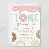 Donut Groeit roze Doughnut Girl Birthday Kaart (Voorkant)