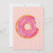 Donut Groeit Up Girls Donut Theeday Party Kaart (Achterkant)
