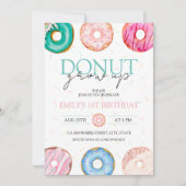 Donut Grow Up 1e verjaardag Kaart (Voorkant)