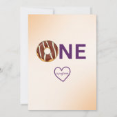 Donut Grow Up 1st Birthday Kaart (Achterkant)