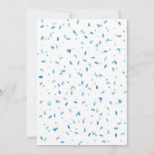 Donut Grow Up Blue Donut Verjaardag uitnodiging (Achterkant)