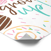 Donut Grow Up Fun Decor Poster teken (Hoek)