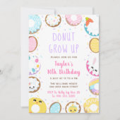 Donut Grow up Pasen Verjaardagsfeest Kaart (Voorkant)