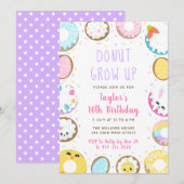 Donut Grow up Pasen Verjaardagsfeest Kaart (Voorkant / Achterkant)
