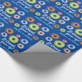 Donut Grow up Personalized Birthday Party Doughnut Cadeaupapier (Hoek)