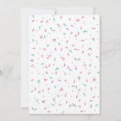 Donut Grow Up Pink Donut Verjaardag uitnodiging (Achterkant)