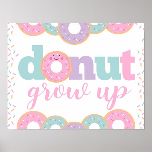 Donut Grow Up Poster (Voorkant)