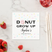 Donut Grow Up Sweet Verjaardagsfeest Servet (Insitu)