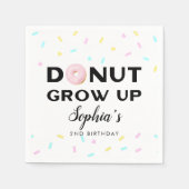 Donut Grow Up Sweet Verjaardagsfeest Servet (Voorkant)