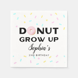 Donut Grow Up Sweet Verjaardagsfeest Servet