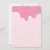 Donut Grow Up Uitnodiging voor verjaardagsfeestje (Achterkant)