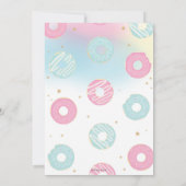 Donut Grow Up Verjaardagsfeest Eenhoorn Donut Kaart (Achterkant)