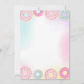 Donut Grow Up verjaardagsuitnodiging Donut & Eenho Kaart (Achterkant)