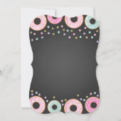 Donut Grow Up verjaardagsuitnodiging Donut & Eenho Kaart (Achterkant)