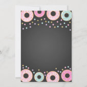 Donut Grow Up verjaardagsuitnodiging Donut & Eenho Kaart (Achterkant)