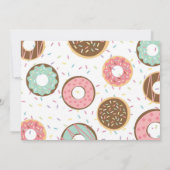 Donut Grow Up verjaardagsuitnodiging met foto Kaart (Achterkant)