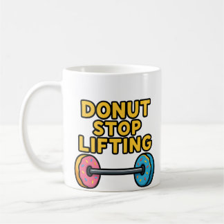 Donut-halter Grappige fitness mok | Zoet & Sterk F