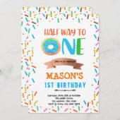 Donut halverwege een feestje. kaart (Voorkant / Achterkant)