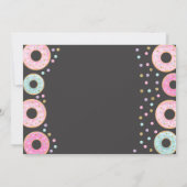 Donut Hartelijk dank Donut Groei Partij Roze Gold Bedankkaart (Achterkant)