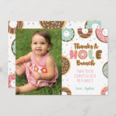 Donut Hartelijk Dank Kaart (Voorkant / Achterkant)