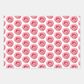 Donut Harten van Liefde Inpakpapier Vel (Voorkant 3)