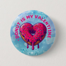 Donut heart ronde button 5,7 cm