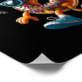 Donut Hole Dunker Voedsel Kampioen Skelet Game Spo Poster (Hoek)