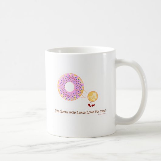 Donut Hole Liefde Koffiemok (Rechts)
