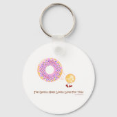 Donut Hole Love Sleutelhanger (Voorkant)