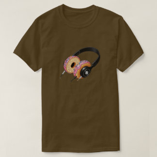 Donut Hoofdtelefoon T-shirt | Grappig DJ Muziek T-